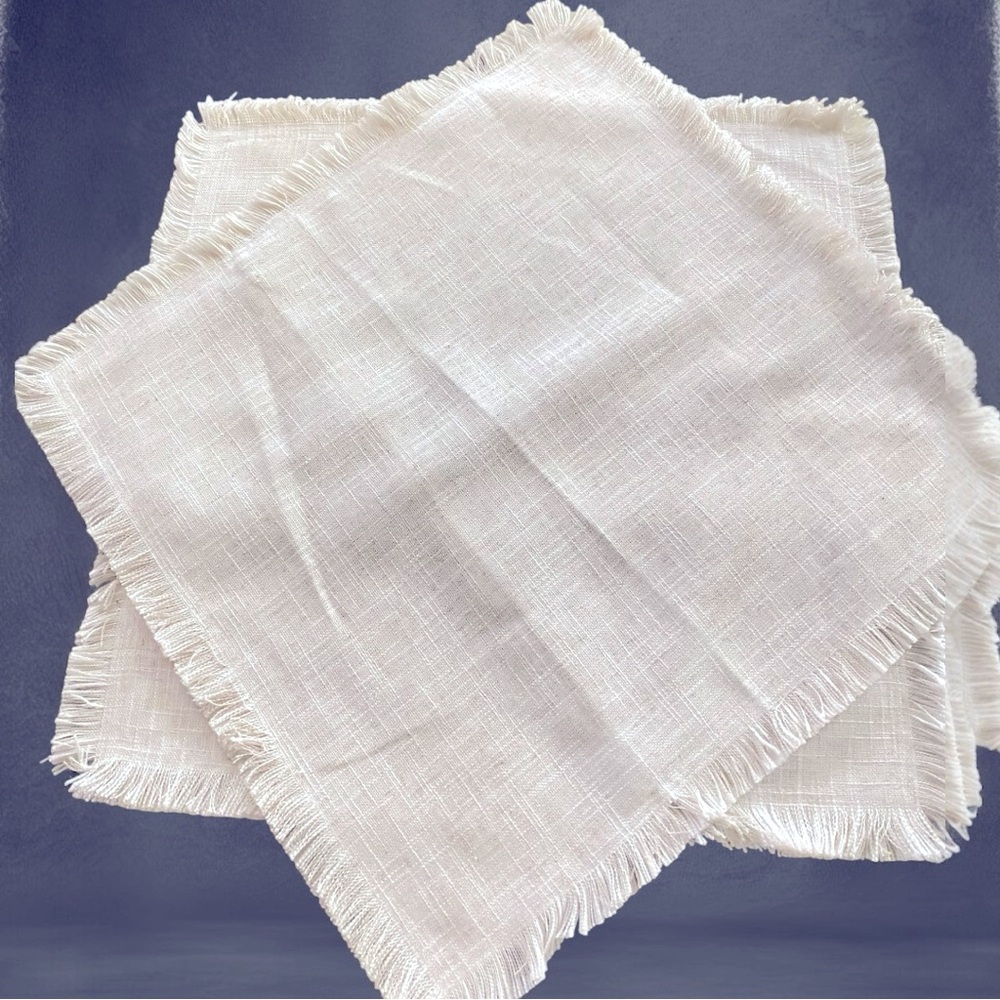 NWOT L.R. Home Set of Two Accent Throw Pillow Covers 20x20 Fringed Surrounded - Picture 8 of 10